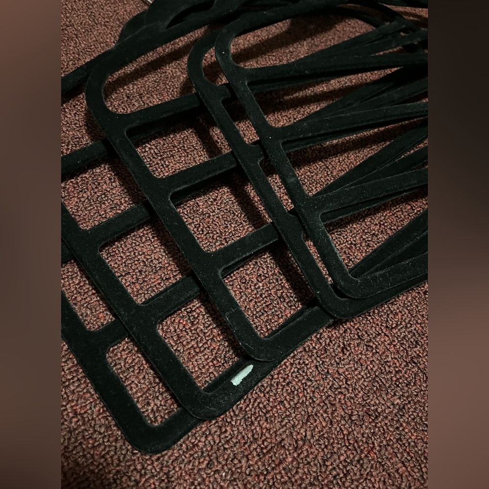 Black Velvet Hangers (Set of 6) - Picture 4 of 5
